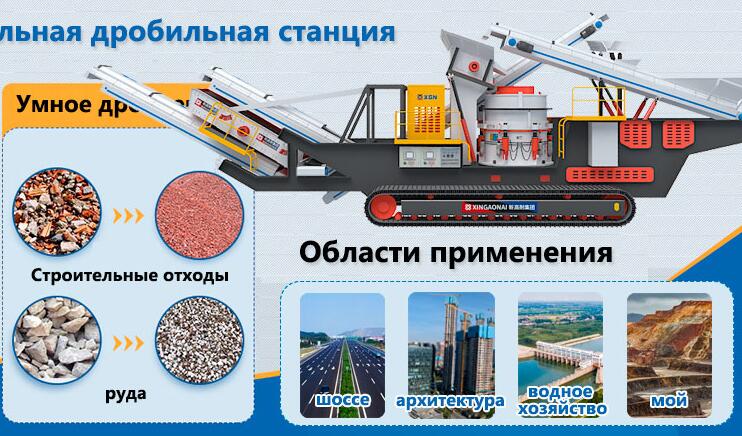 Почему для измельчения строительного мусора используются Мобильная дробильная установка?